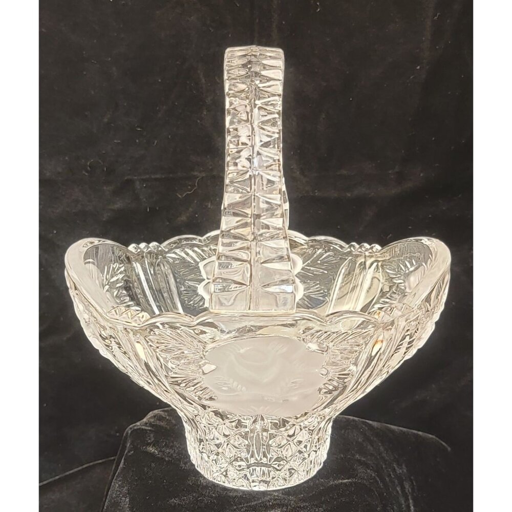 Vintage Anna Hutte Bleikristall 24% Lead Crystal Basked
